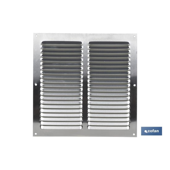 REJILLA DE VENTILACIÓN ALUMINIO 25 X 25 CM venta unitaria