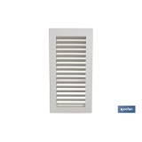 REJILLA DE VENTILACIÓN ABS PARA EMPOTRAR 13 X 26 CM