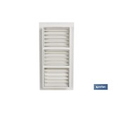 REJILLA DE VENTILACIÓN ABS PARA EMPOTRAR 13 X 26 CM
