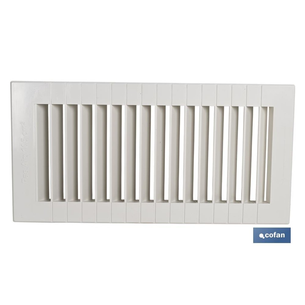 REJILLA DE VENTILACIÓN ABS PARA EMPOTRAR 13 X 26 CM venta unitaria