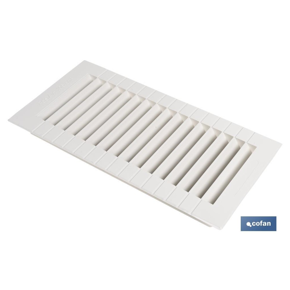 REJILLA DE VENTILACIÓN ABS PARA EMPOTRAR 13 X 26 CM venta unitaria