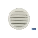 REJILLA DE VENTILACIÓN ALUMINIO-ABS BLANCO PARA EMPOTRAR A TUBO Ø12 CM venta unitaria