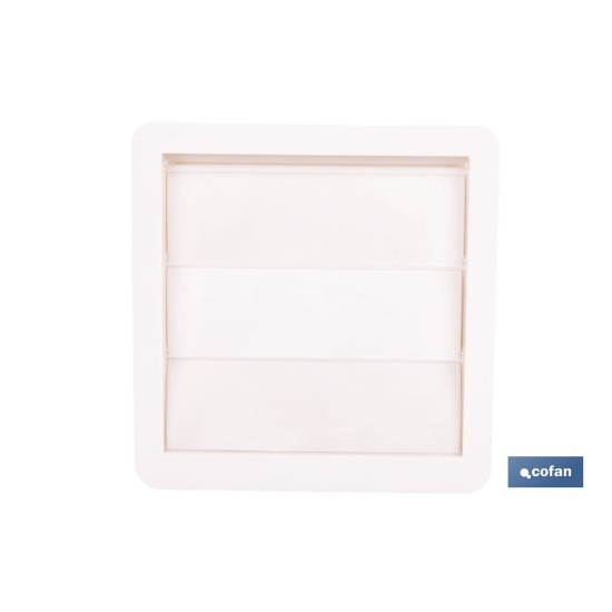 REJILLA DE VENTILACIÓN ABS BLANCO LAMAS MÓVILES Ø10 CM
