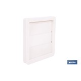 REJILLA DE VENTILACIÓN ABS BLANCO LAMAS MÓVILES Ø10 CM
