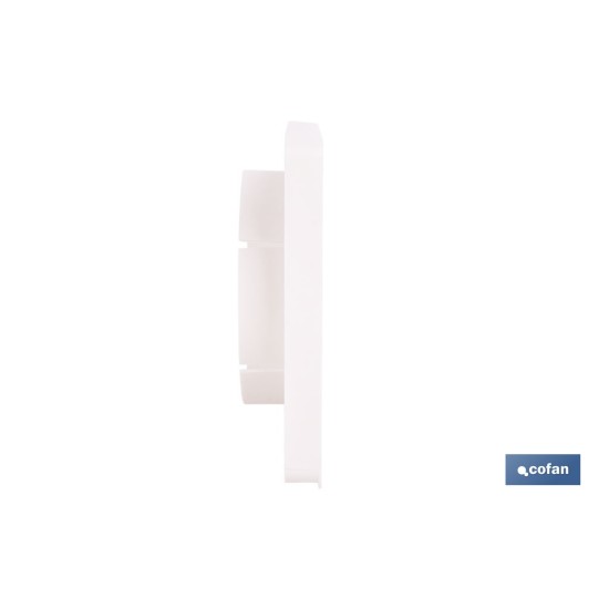 REJILLA DE VENTILACIÓN ABS BLANCO LAMAS MÓVILES Ø10 CM