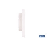 REJILLA DE VENTILACIÓN ABS BLANCO LAMAS MÓVILES Ø10 CM