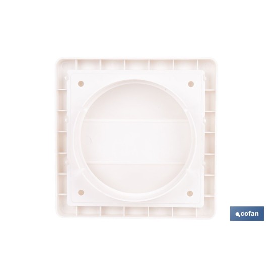 REJILLA DE VENTILACIÓN ABS BLANCO LAMAS MÓVILES Ø10 CM