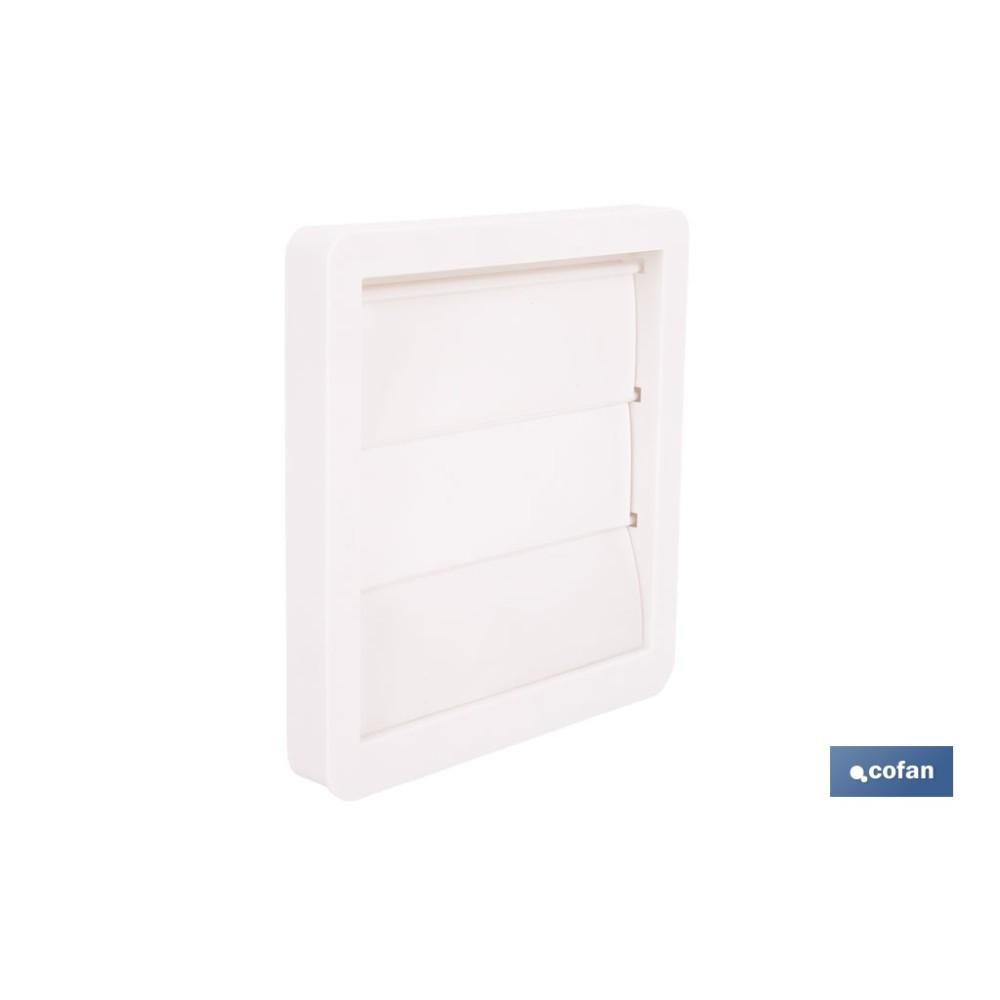 REJILLA DE VENTILACIÓN ABS BLANCO LAMAS MÓVILES Ø10 CM VENTA UNITARIA