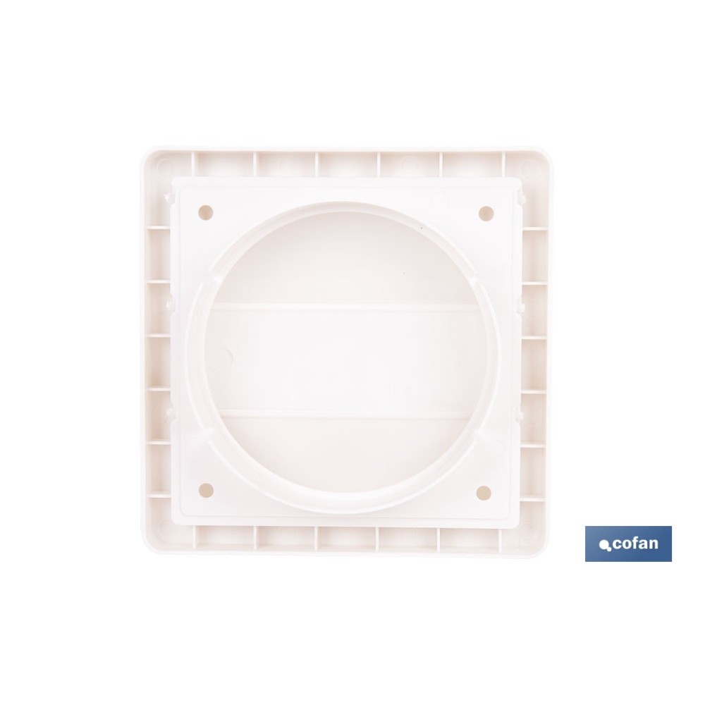 REJILLA DE VENTILACIÓN ABS BLANCO LAMAS MÓVILES Ø10 CM VENTA UNITARIA