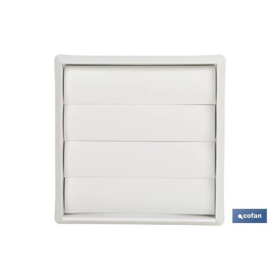 REJILLA DE VENTILACIÓN ABS BLANCO LAMAS MÓVILES Ø12 CM VENTA UNITARIA