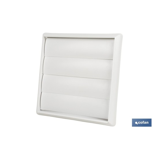 REJILLA DE VENTILACIÓN ABS BLANCO LAMAS MÓVILES Ø12 CM VENTA UNITARIA