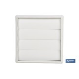 REJILLA DE VENTILACIÓN ABS BLANCO LAMAS MÓVILES Ø15 CM
