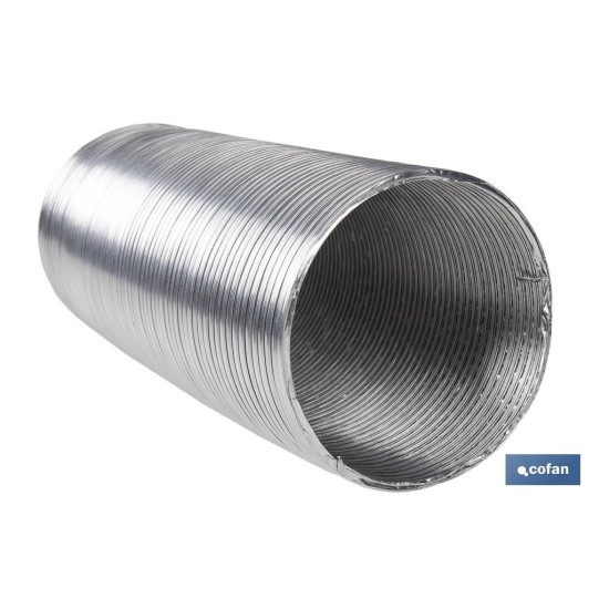 TUBO FLEXIBLE SEMIRRÍGIDO ALUMINIO Ø100 MM X 1,5 M