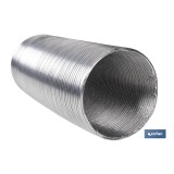 TUBO FLEXIBLE SEMIRRÍGIDO ALUMINIO Ø100 MM X 1,5 M