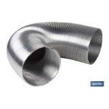 TUBO FLEXIBLE SEMIRRÍGIDO ALUMINIO Ø110 MM X 1,5 M