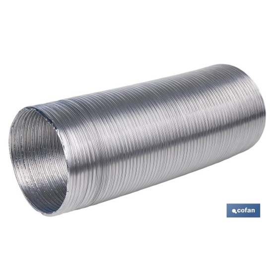 TUBO FLEXIBLE SEMIRRÍGIDO ALUMINIO Ø125 MM X 3 M
