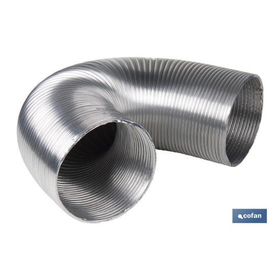 TUBO FLEXIBLE SEMIRRÍGIDO ALUMINIO Ø125 MM X 3 M