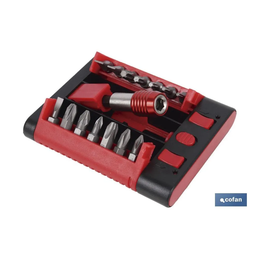 SET PUNTAS ADAPTADOR PH, PZ, TORX, SL  (15 pcs.)