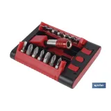SET PUNTAS ADAPTADOR PH, PZ, TORX, SL  (15 pcs.)