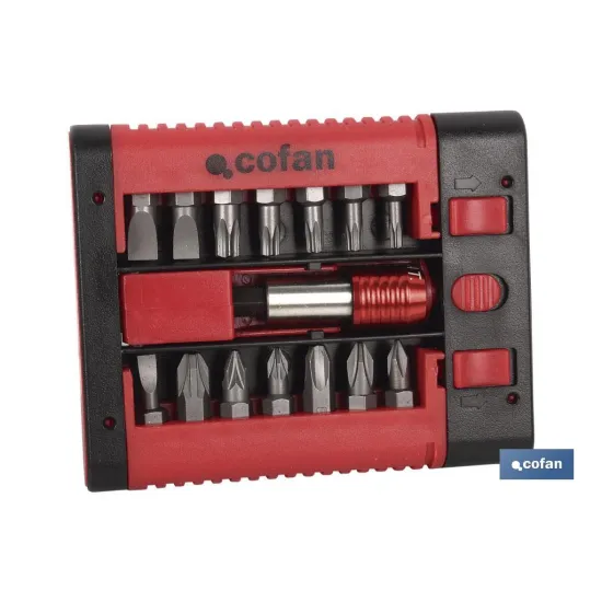 SET PUNTAS ADAPTADOR PH, PZ, TORX, SL  (15 pcs.)