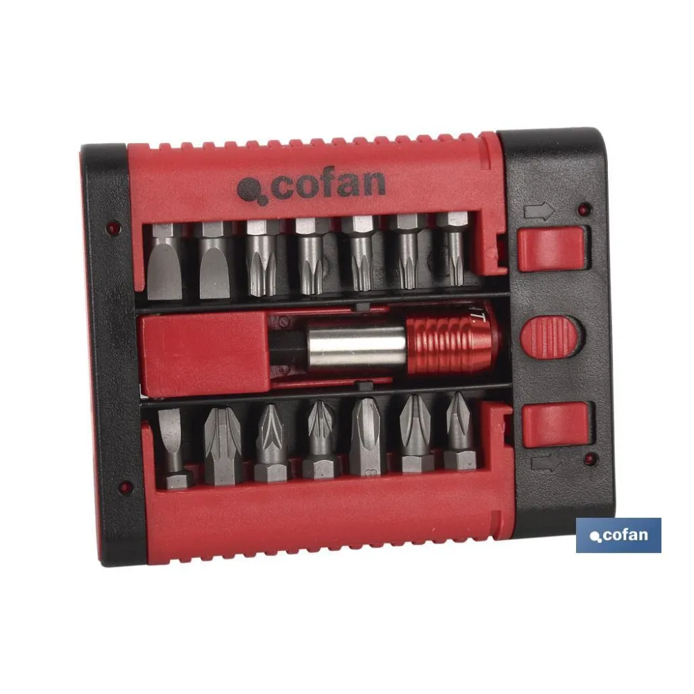 SET PUNTAS ADAPTADOR PH, PZ, TORX, SL  (15 pcs.)