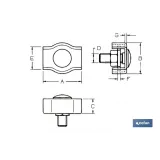 SUJETACABLES PLANO SIMPLE M-3 Venta unitaria