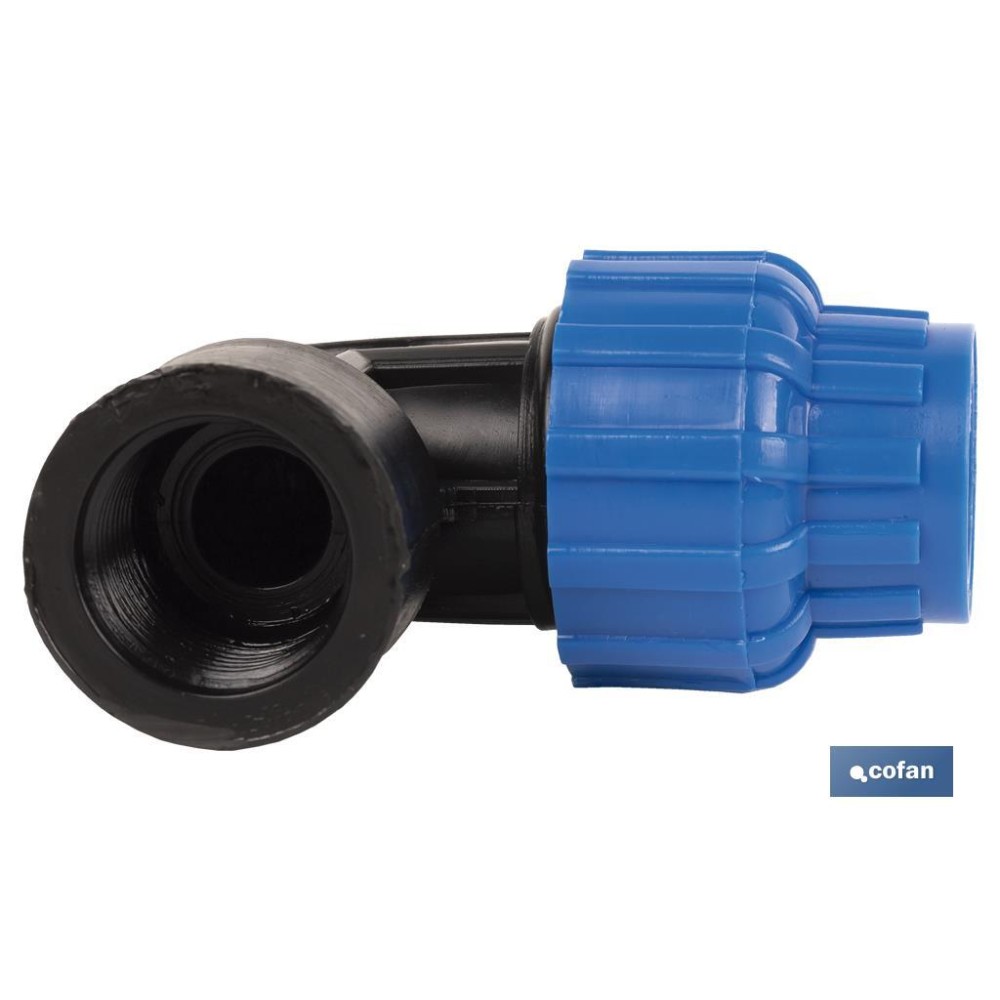 CODO 90° ROSCA HEMBRA PP PN16 75 X 2 1/2  VENTA UNITARIA