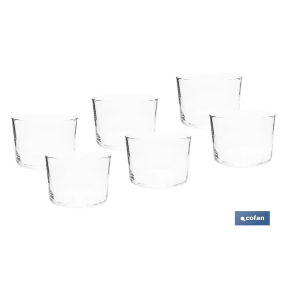 PACK 6 UDS VASO LICOR 24 CL MODELO HAMPTON