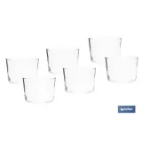 PACK 6 UDS VASO LICOR 24 CL MODELO HAMPTON