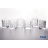 PACK DE 6 UDS VASO CON RELIEVE 27,5 CL