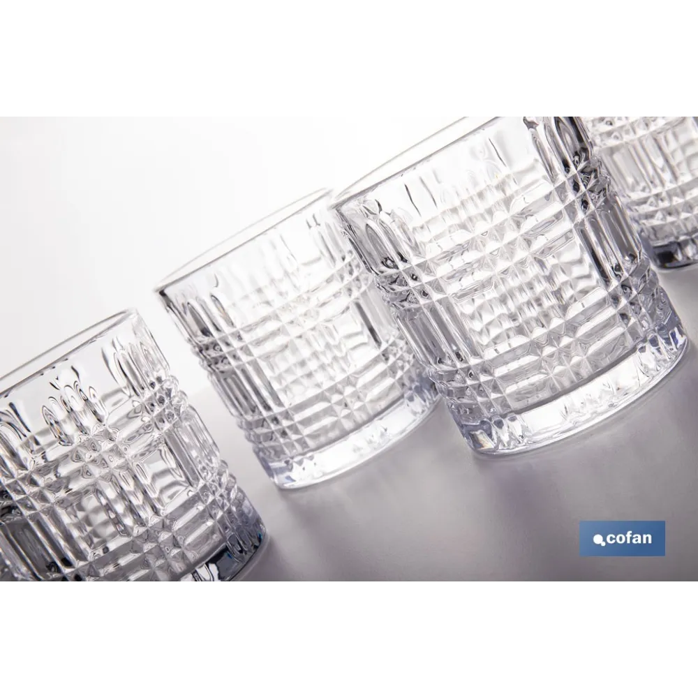 PACK DE 6 UDS VASO CON RELIEVE 27,5 CL