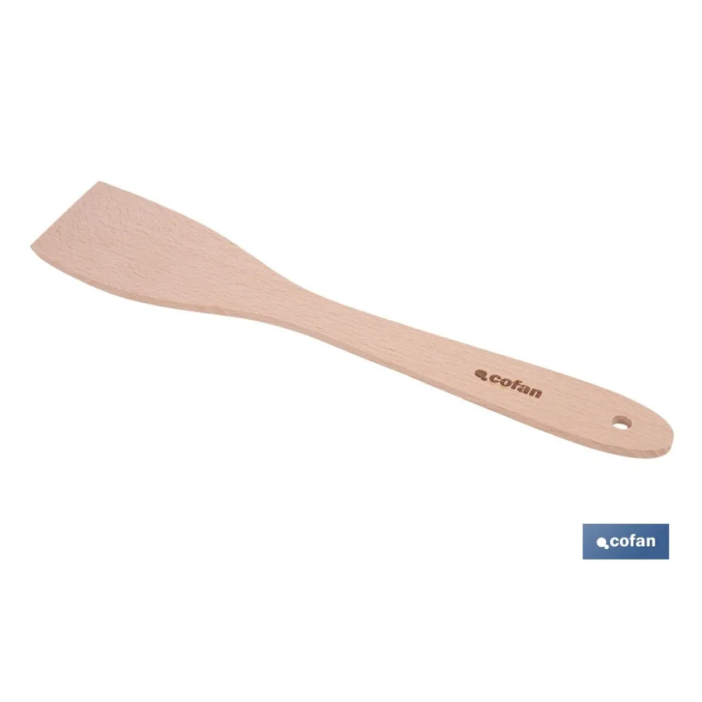 PALETA DE MADERA CON MANGO PLANO SIN RANURAS 30 CM
