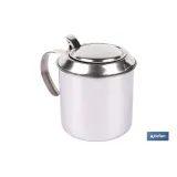 GRASERA EN ACERO INOXIDABLE 18/00 CARNE ( 75 CL) 10 x 12 CM