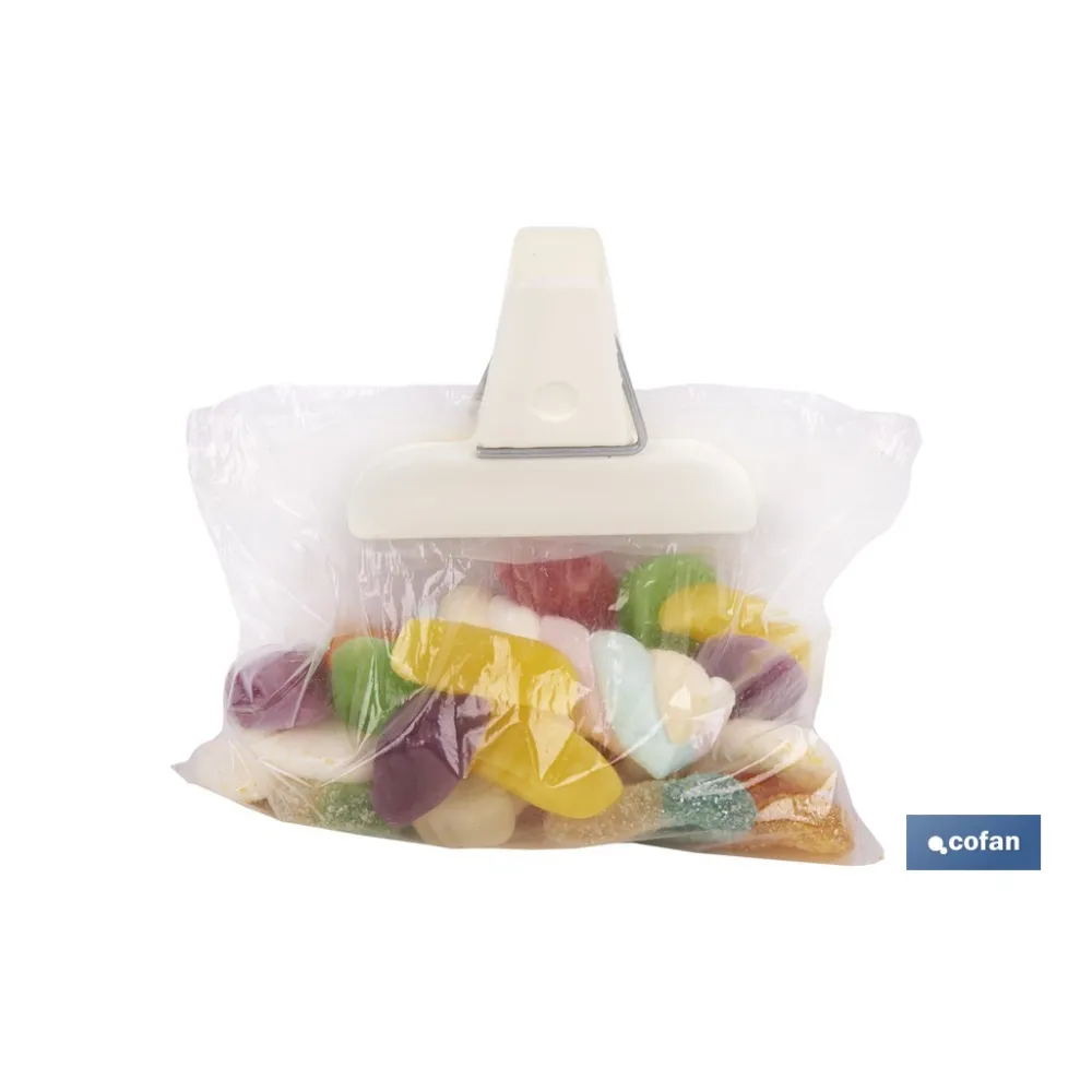 PACK DE 2 PINZAS PARA CERRAR BOLSAS DE COMIDA 7,5 X 5,5 CM