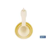 JUEGO DE 4 CUCHARAS MEDIDORAS 60 ML, 80 ML, 120 ML, 240 ML