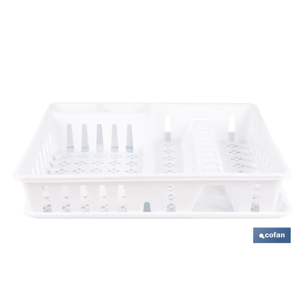 ESCURREPLATOS CON BANDEJA BLANCO 48 X 38,5 X 9.5 CM