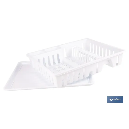 ESCURREPLATOS CON BANDEJA BLANCO 48 X 38,5 X 9.5 CM