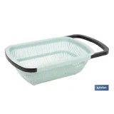 ESCURRIDOR RECTANGULAR EXTENSIBLE VERDE 50,5 X 24,5 X 11,5 CM