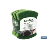 PACK DE 3  ESTROPAJOS VERDES CON ESPONJA