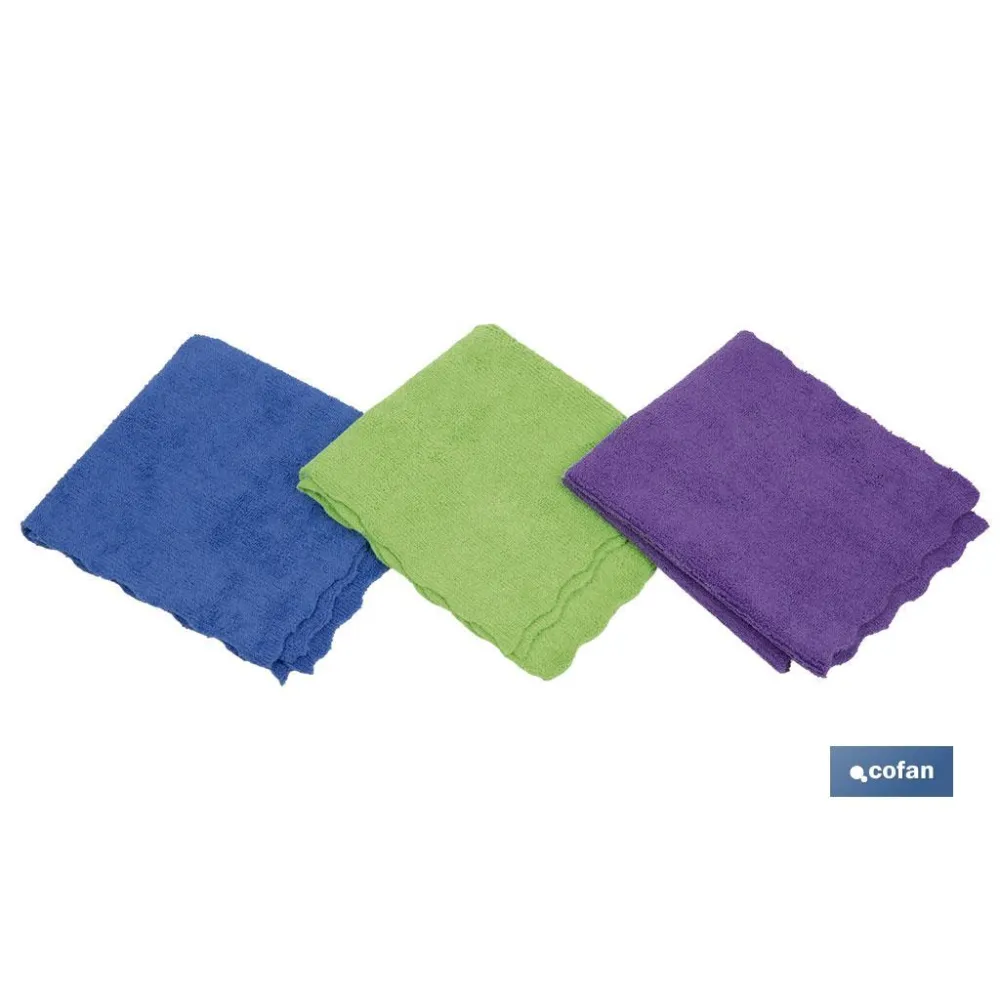 PACK 3 BAYETAS MICROFIBRA 30x30cm venta unitaria
