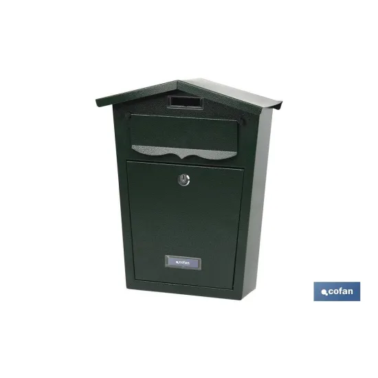 BUZÓN CORREO EXTERIOR NEGRO MODELO GARDEN 360x290x105mm