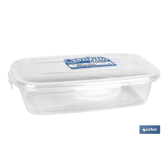 FIAMBRERA TRANSPARENTE RECTANGULAR 0,5 L