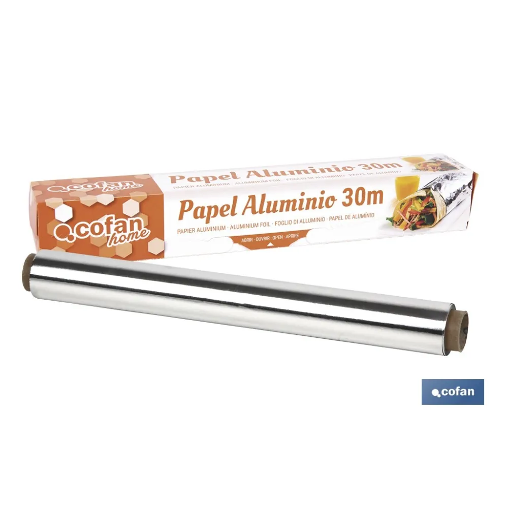 PAPEL ALUMINIO DOMÉSTICO 30M