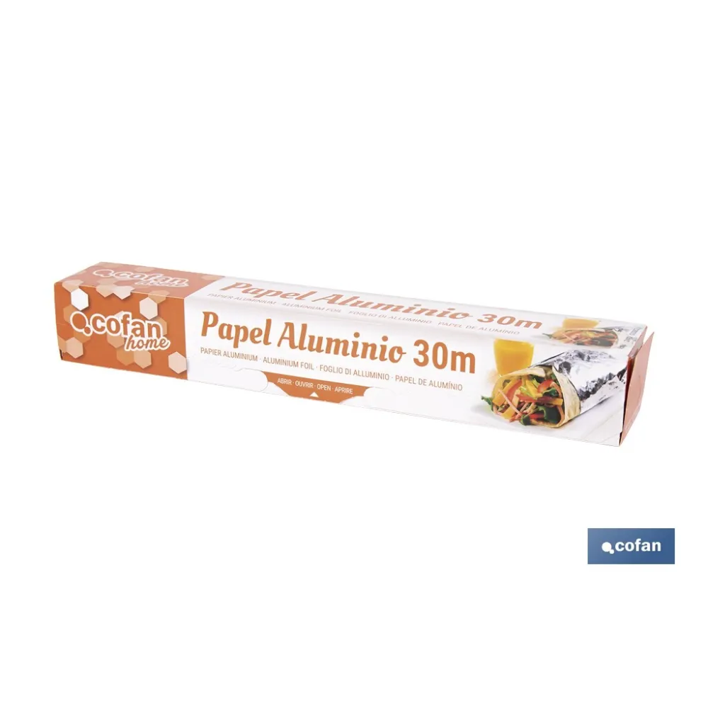 PAPEL ALUMINIO DOMÉSTICO 30M