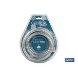 FLEXO DUCHA PVC PLATA/LATÓN 1,5M