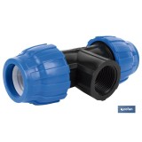 TE 90° ROSCA HEMBRA PP PN16 50 X 1 1/2 X 50  VENTA UNITARIA
