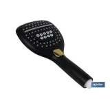 MANGO DUCHA NEGRO MATE 3 FUNCIONES