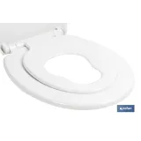 TAPA WC  FORMA OVAL CON ASIENTO PARA NIÑOS  44.7 x 37.1 CM