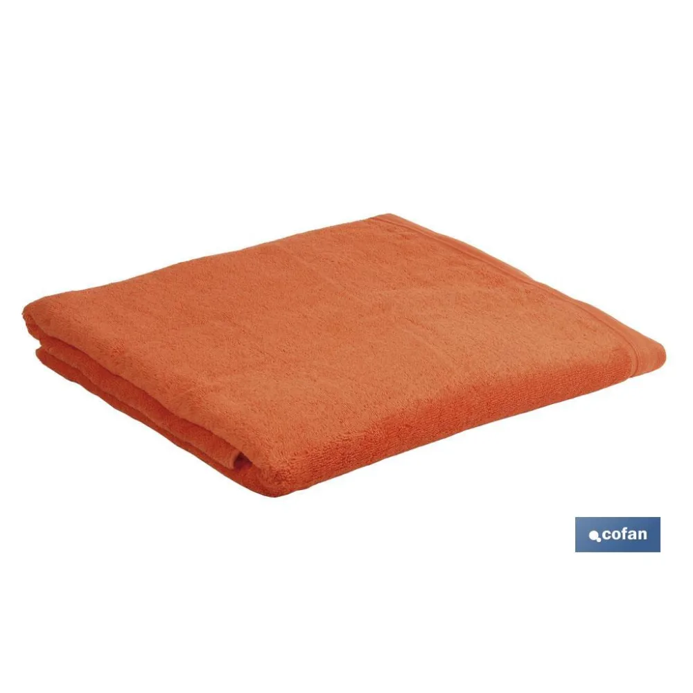 JUEGO DE 3 TOALLAS NARANJA 580 G/M2  GAMA AMANECER 30X50  50X100  70X140 CM