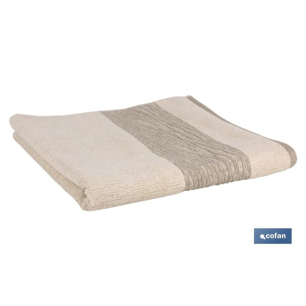 JUEGO DE 3 TOALLAS NATURE 600 G/M2  GAMA ALMA 30X50  50X100  70X140 CM